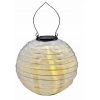 LED Wisząca lampa solarna 20cm tekstylna dekoracja