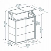 Szklarnia ścienna Lean To Canopia 125x63,5x160 cm