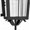 Lampion na świece na grób czarny 70cm latarenka