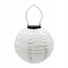 LED Wisząca lampa solarna 20cm tekstylna dekoracja