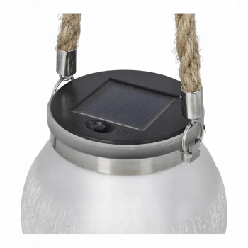 Latarnia solarna LED Ø12 cm słoik 1800 K 300 mAh