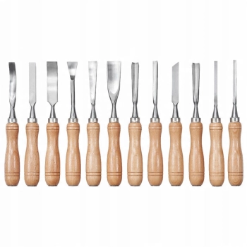 Zestaw snycerski 12 elementów Meec Tools
