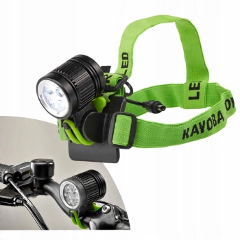Sportowa lampka wielofunkcyjna LED 1600 lm bardzo mocna rower czołówka