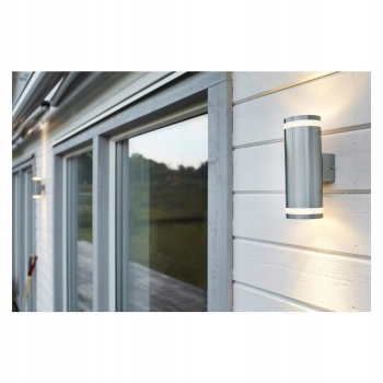 Lampa punktowa ścienna IP44 GU10 czarna