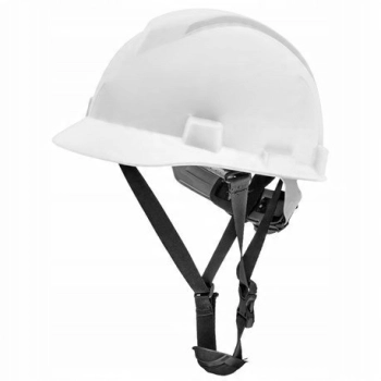 Kask ochronny dla budowlańców, drwali, elektryków Blue Wear biały BHP