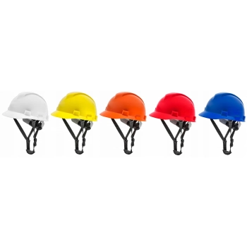 Kask ochronny dla budowlańców, drwali, elektryków Blue Wear czerwony BHP