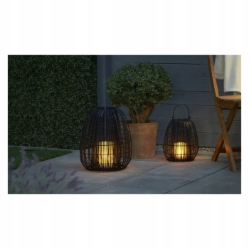 Latarnia słoneczna 40xØ33 cm techno rattan