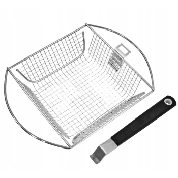 Koszyk z wyjmowana rączka na grill pieczenie warzy