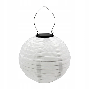 LED Wisząca lampa solarna 20cm tekstylna dekoracja
