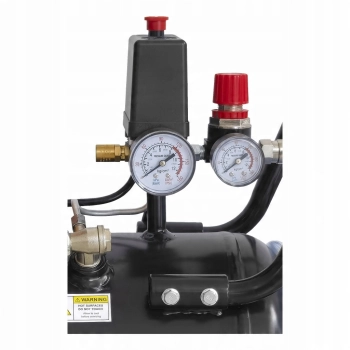 Kompresor 24 l 1500 W - 200 l/min, 8 bar, 93 dB bęben na wąż 2 manometry
