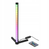 Lampa podłogowa narożna RGB z pilotem sterowania