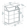 Szklarnia ścienna Lean To Canopia 125x63,5x160 cm
