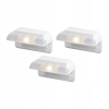 Lampy solarne LED 3 szt. Balkon taras płot cz zmierzchu ciepły biały 3000K