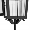 Lampion na świece na grób czarny 70cm latarenka