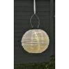 LED Wisząca lampa solarna 20cm tekstylna dekoracja