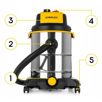 Stanley Odkurzacz przemysłowy 1600W 30L SXVC30XTDE