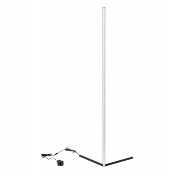 LAMPA PODŁOGOWA NAROŻNA LED RGB 1100lm 3000K 18W 146xØ2,4cm EFEKTY ŚWIETLNE