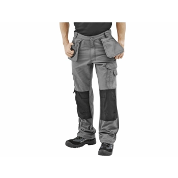 SPODNIE ROBOCZE MOCNE SZARE BLUEWEAR ROZMIAR 54