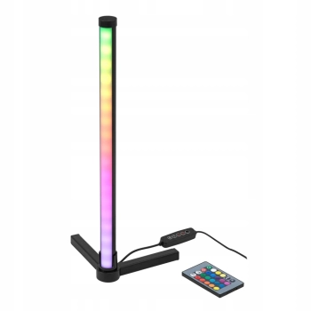 Lampa podłogowa narożna RGB z pilotem sterowania