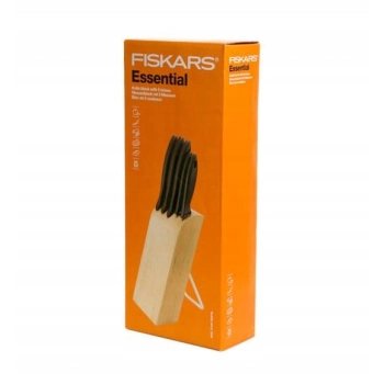 Blok z nożami Essential 6 elementów Fiskars