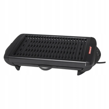 Tradycyjny grill elektryczny stołowy czarny 1400 W