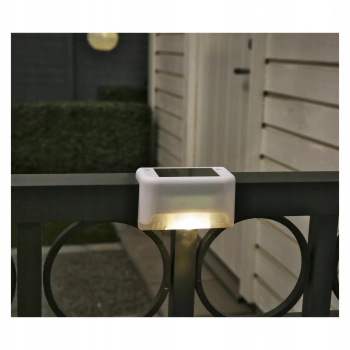 Lampy solarne LED 3 szt. Balkon taras płot cz zmierzchu ciepły biały 3000K
