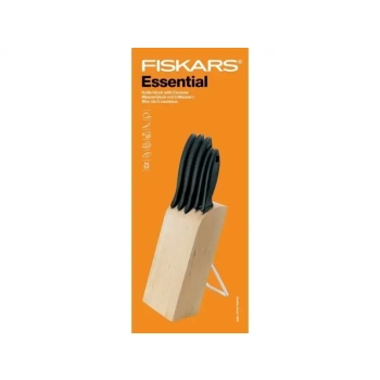 Blok z nożami Essential 6 elementów Fiskars