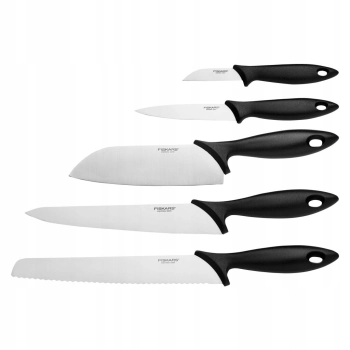 Blok z nożami Essential 6 elementów Fiskars