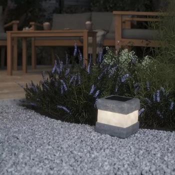 Lampa solarna kamień 3000 K IP44