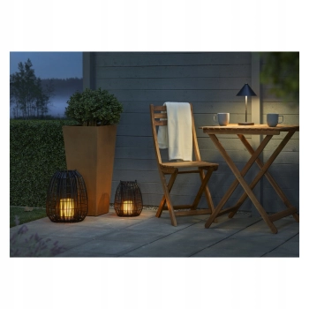 Latarnia słoneczna 40xØ33 cm techno rattan