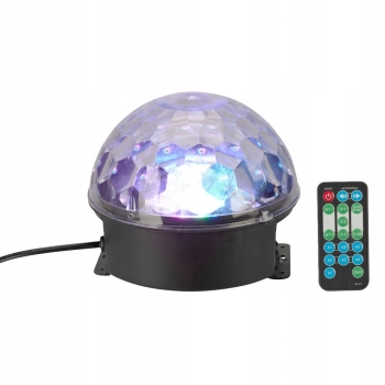 KULA DYSKOTEKOWA LED BALL DISCO + pilot HIT
