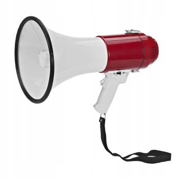 Megafon syrena zasięg do 600m 50W