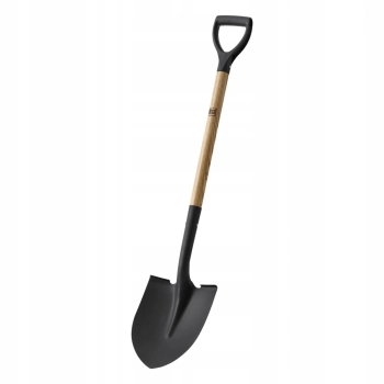 Szpadel łopata szpiczasta z drewnianym trzonkiem dł. 112 cm ostrze 28x21 cm